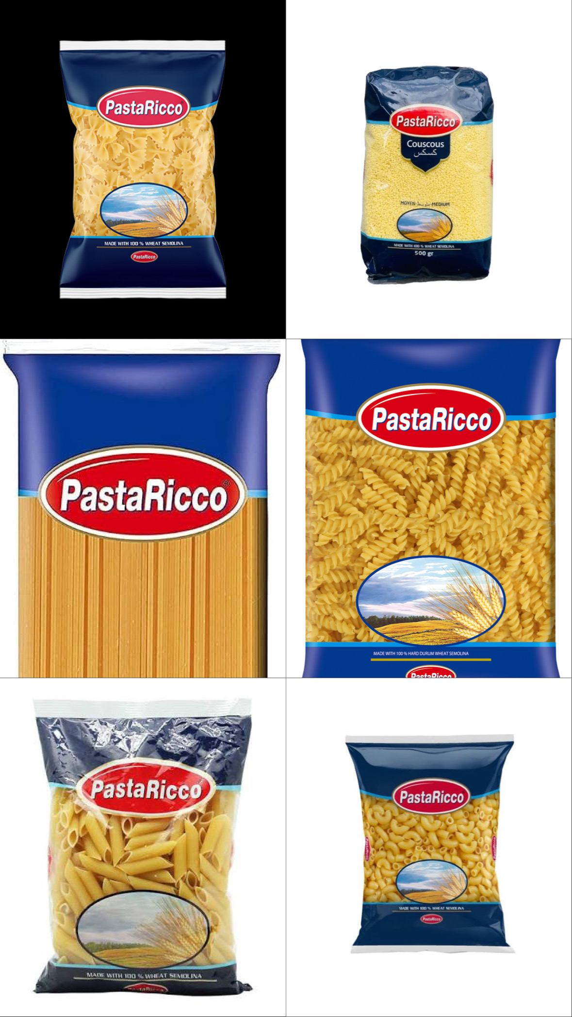 Тестени изделия Pasta Ricco