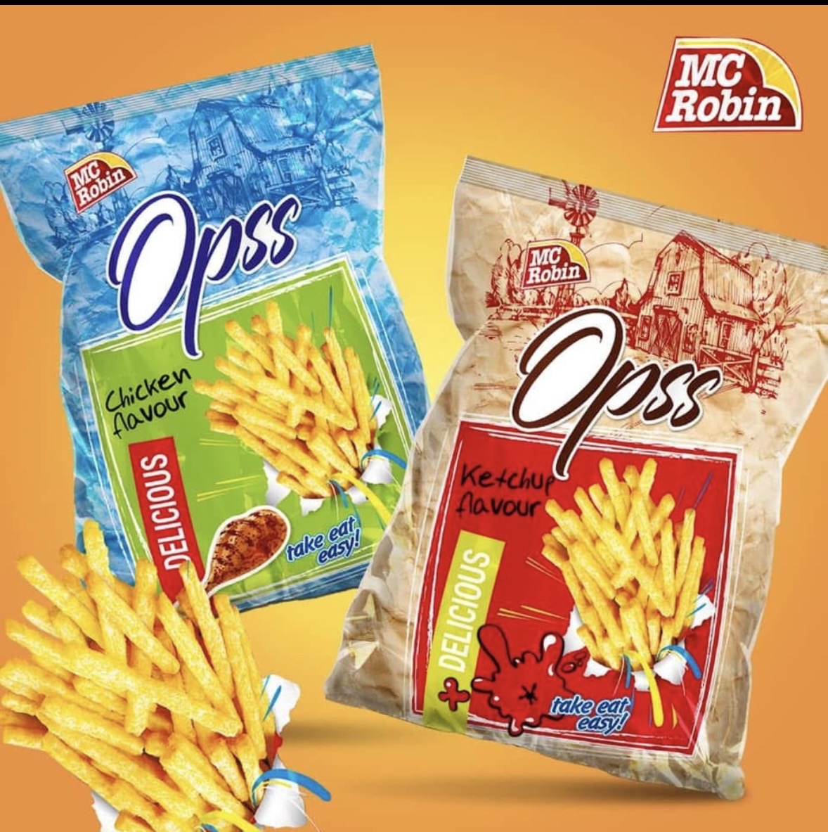 Снакс OPSS кетчуп и пиле